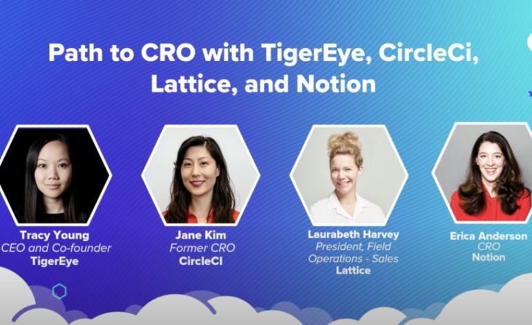 The Path to CRO with TigerEye, CircleCl, Lattice, and Notion